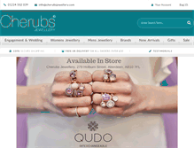 Tablet Screenshot of cherubsjewellery.com